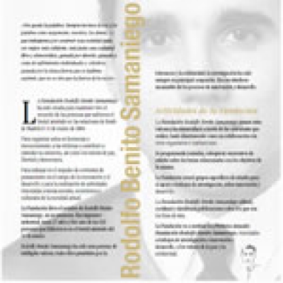 Díptico textual Fundación Rodolfo Benito Samaniego