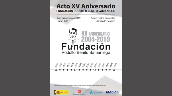 Acto XV Aniversario Fundación Rodolfo Benito Samaniego. Toma mi mano 2019